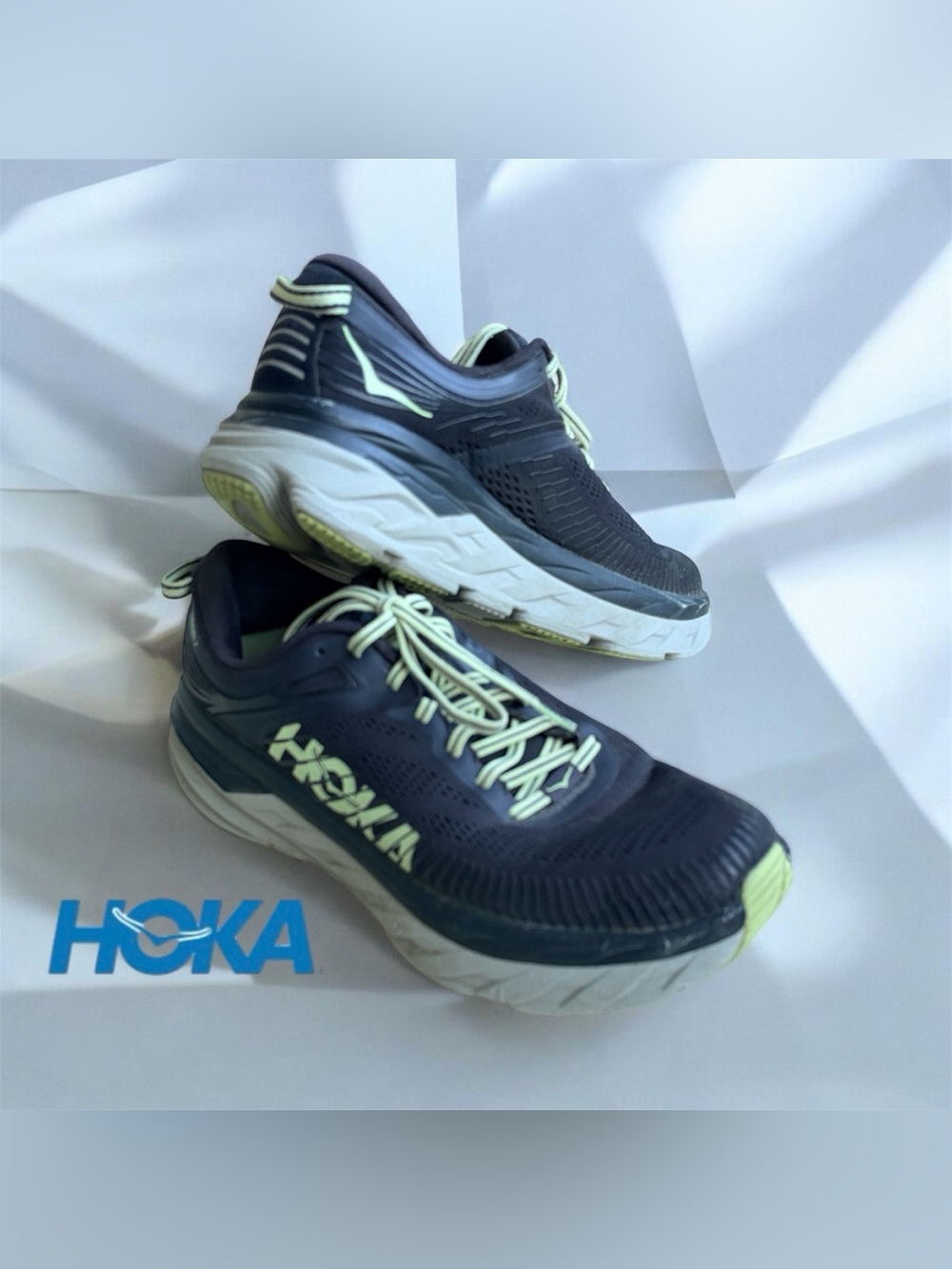 Hoka Mens Bondi 7 Athletic Shoes